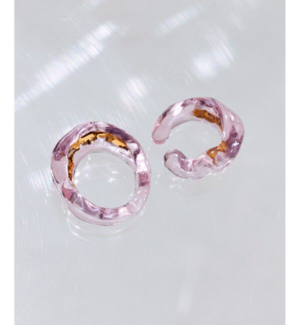 ROPE「【LUCE MACCHIA（ルーチェマッキア）】 別注 Glass Ring」|リング|ピンク(63)