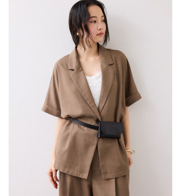 VIS「Light Airyシングルドルマンサマージャケット/UVケア・接触冷感・吸水速乾」|テーラードジャケット|