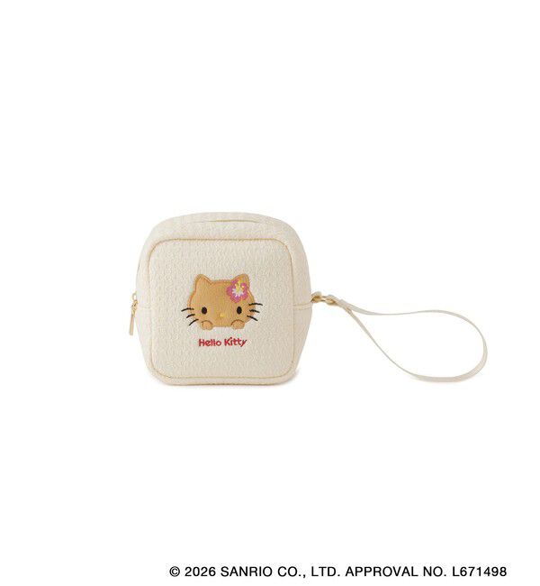 ROPE PICNIC PASSAGE「【サンリオキャラクターズ&times;ROPE' PICNIC】日焼けデザイン ハンドストラップスクエアポーチ」|ポーチ|