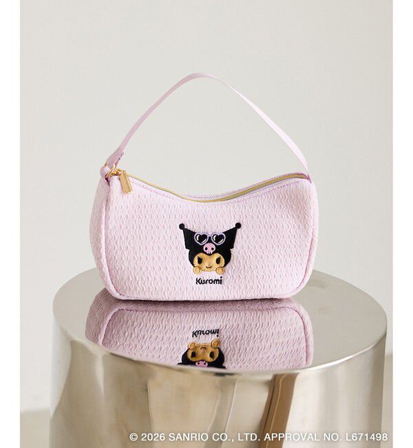 ROPE PICNIC PASSAGE「【サンリオキャラクターズ&times;ROPE' PICNIC】日焼けデザイン ハンドストラップ付き刺繍ポーチ」|ポーチ|