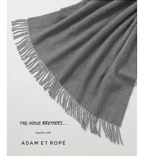 ADAM ET ROPE'「INOUE EX BRUSHED SCARF」|マフラー|グレー