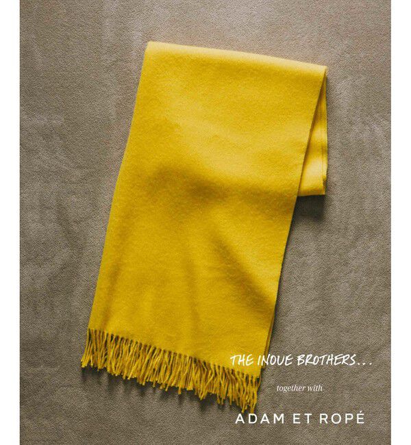 ADAM ET ROPE'「INOUE EX BRUSHED SCARF」|マフラー|イエロー