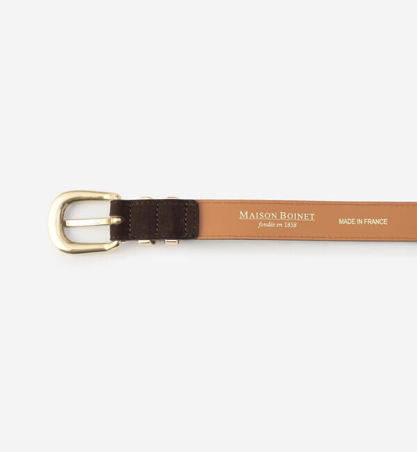  「MAISON BOINET | ヌバックレザーベルト 25mm WOMEN」|ベルト|