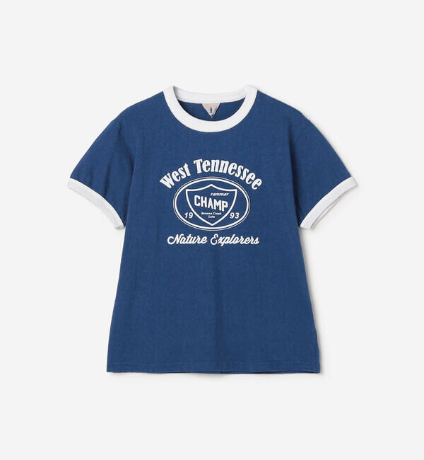  「FilMelange |〈別注〉プリント リンガーTシャツ WOMEN」|Tシャツ・カットソー|