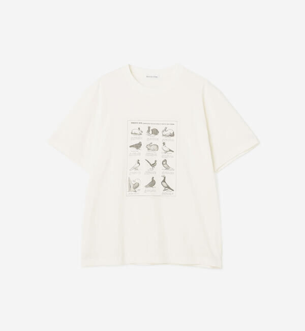  「History of Art | プリントTシャツ RABBITS & BIRDS MEN」|Tシャツ・カットソー|WHITE系1