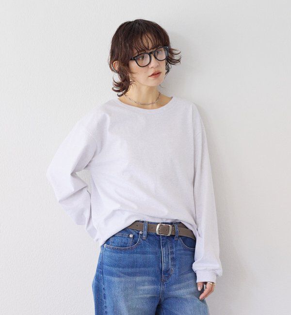  「【A・MONN】【綿100％/洗濯機洗いOK】オーバーロングTシャツ」|Tシャツ・カットソー|