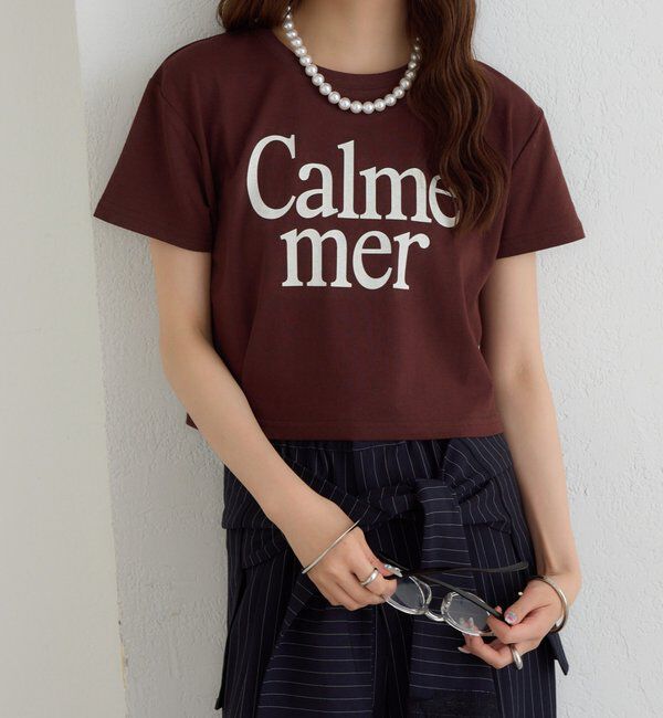  「【4色展開/短丈で使いやすい◎】カラーロゴチビTシャツ」|Tシャツ・カットソー|