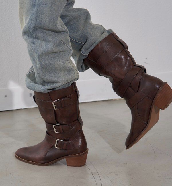  「2WAYベルテッドブーツ」|ロングブーツ|
