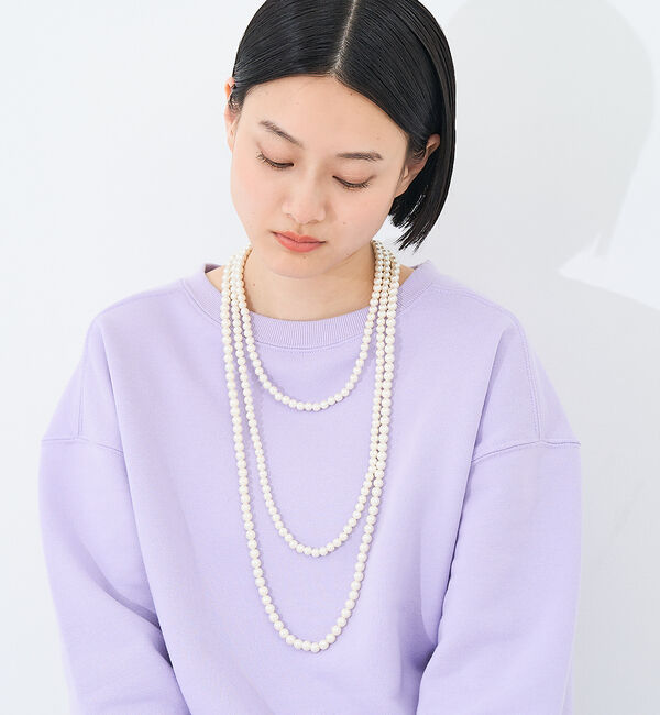 collex「【dignif】【金属アレルギー対応】3WAY2連パールネックレス」|ネックレス|