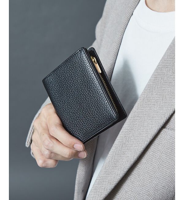 alfredoBANNISTER「牛革 シボレザー 二つ折り コンパクト 財布」|財布|