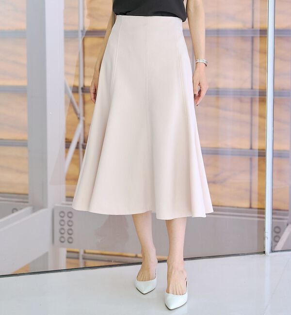 Rouge vif「【XSサイズ展開】フレアサーキュラースカート」|スカート|ピンクベージュ
