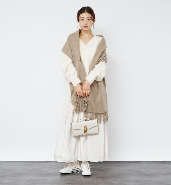 Rouge vif「グロスデシンゴムギャザースカート」|スカート|