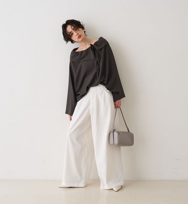 Rouge vif「ポリコットン撥水ワイドパンツ」|その他|