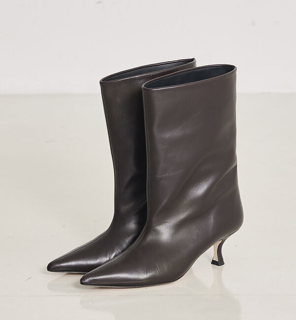 qualite「【PELLICO SUNNY】SEVILLA ミディアム ブーツ 5.5cm」|ショートブーツ|ダークブラウン