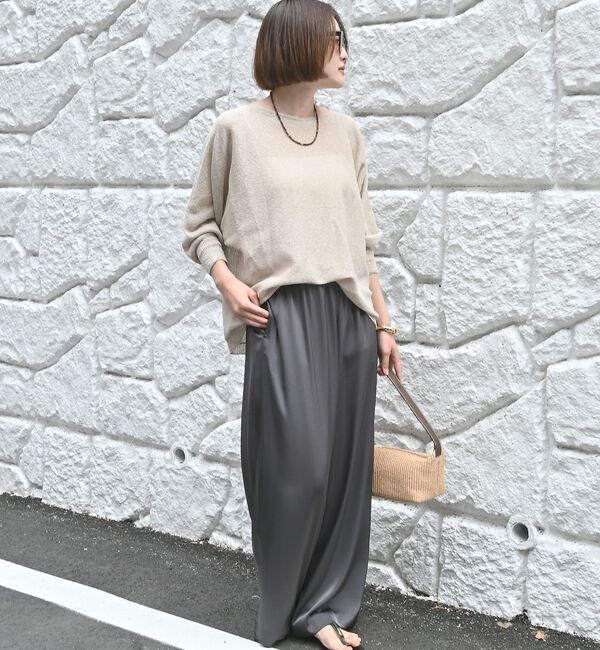 qualite「【夏まで快適に着られる】camifineニットプルオーバー」|Tシャツ・カットソー|