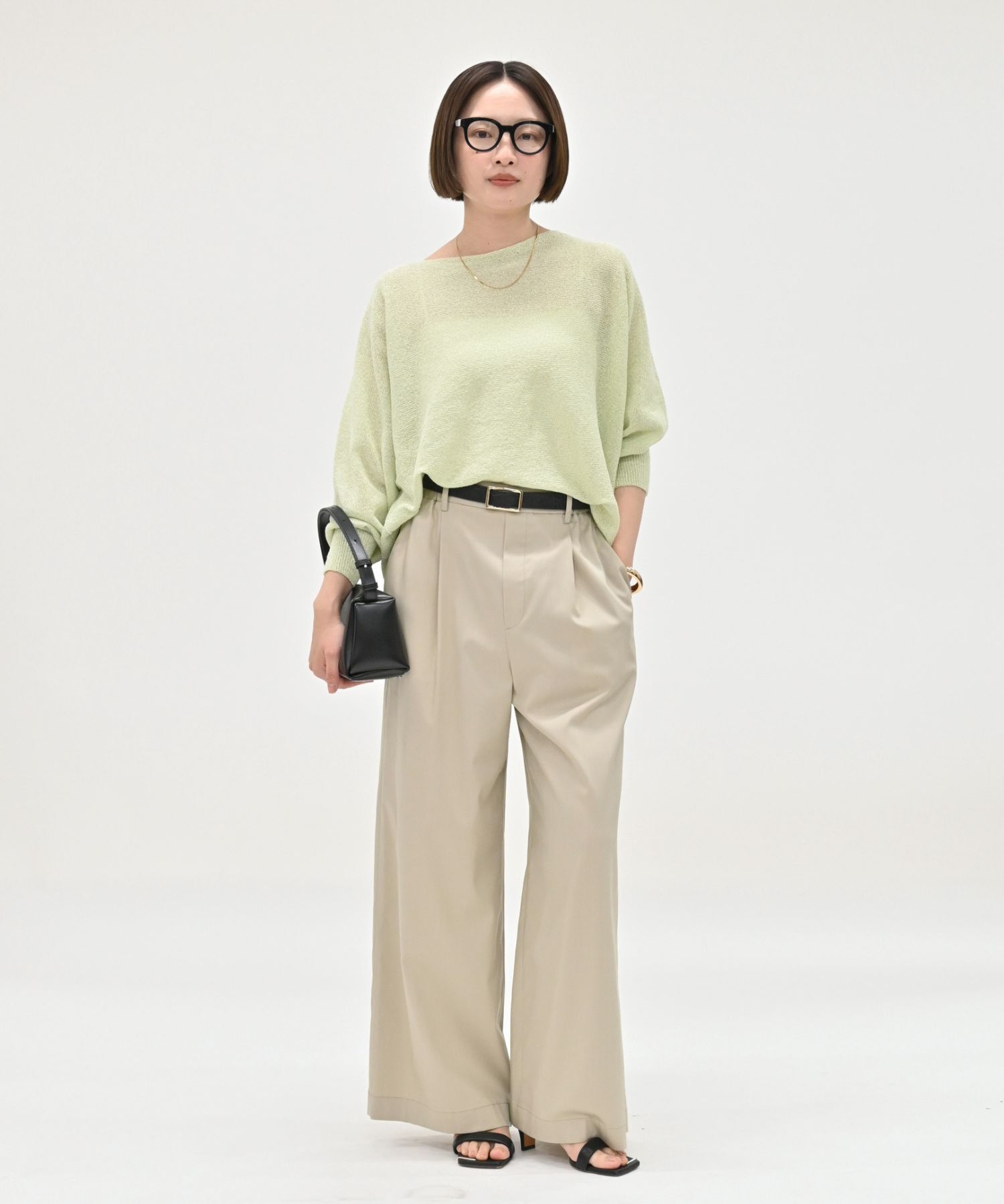 qualite「【夏まで快適に着られる】camifineニットプルオーバー」|Tシャツ・カットソー|