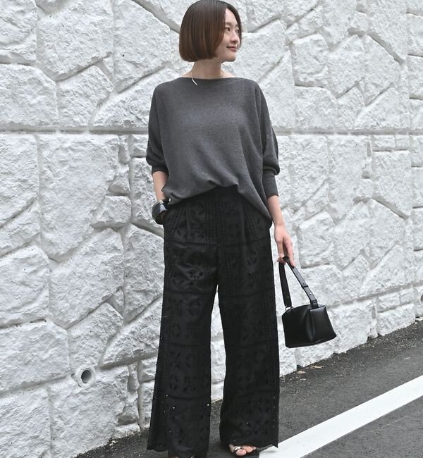 qualite「【夏まで快適に着られる】camifineニットプルオーバー」|Tシャツ・カットソー|