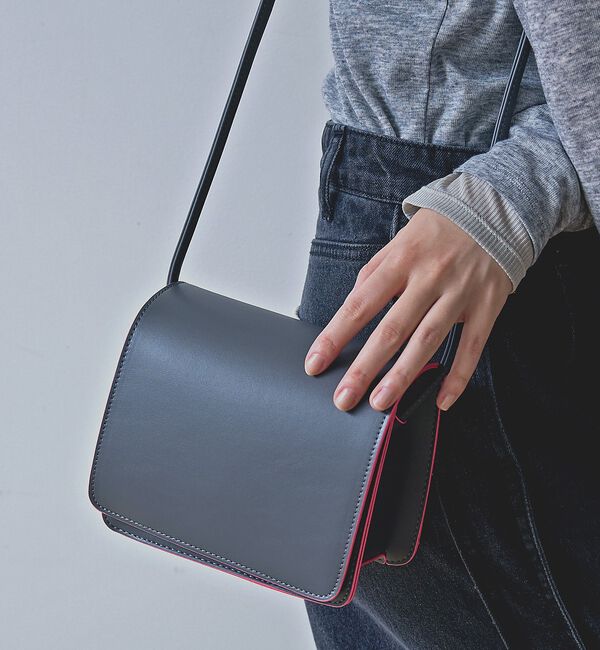 NOMINE「【cheek】Line mini shoulder カラーライン ショルダーバッ」|ショルダー・メッセンジャー|