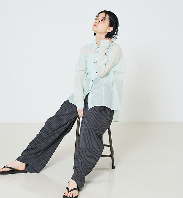 NOMINE「オーバーサイズ シアーシャツ」|シャツ・ブラウス|