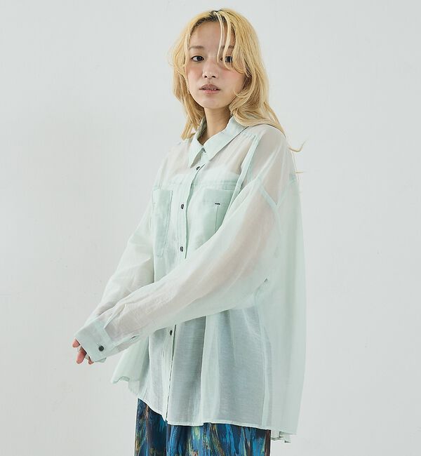 NOMINE「オーバーサイズ シアーシャツ」|シャツ・ブラウス|