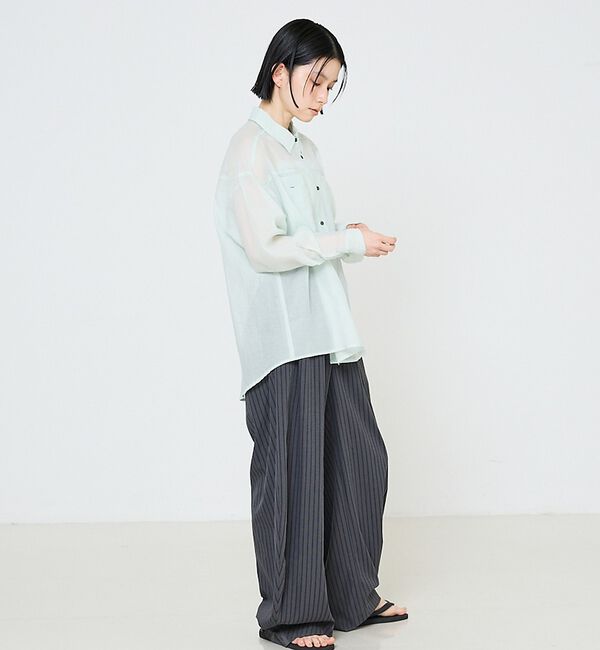 NOMINE「オーバーサイズ シアーシャツ」|シャツ・ブラウス|
