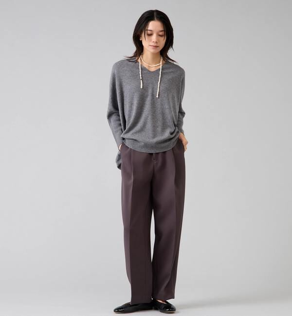 Liesse「【定番】カシミア混Vネックビッグニット」|ニット・セーター|