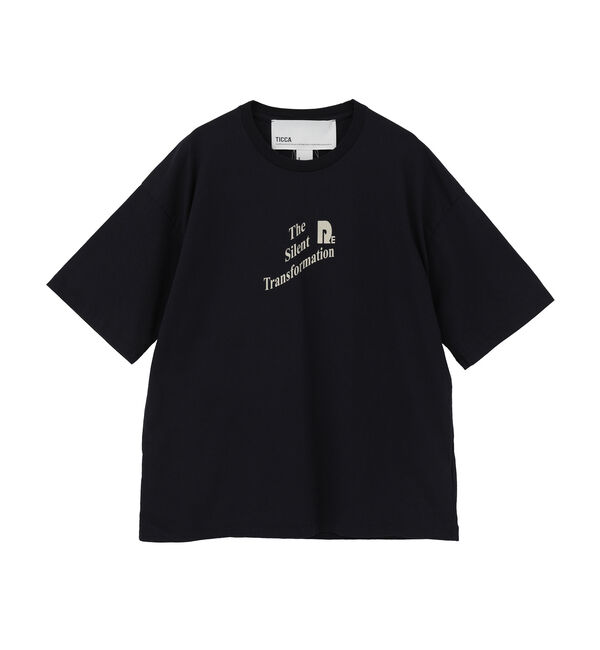 Liesse「《別注》【TICCA/ティッカ】ロゴTシャツ」|Tシャツ・カットソー|ネイビー