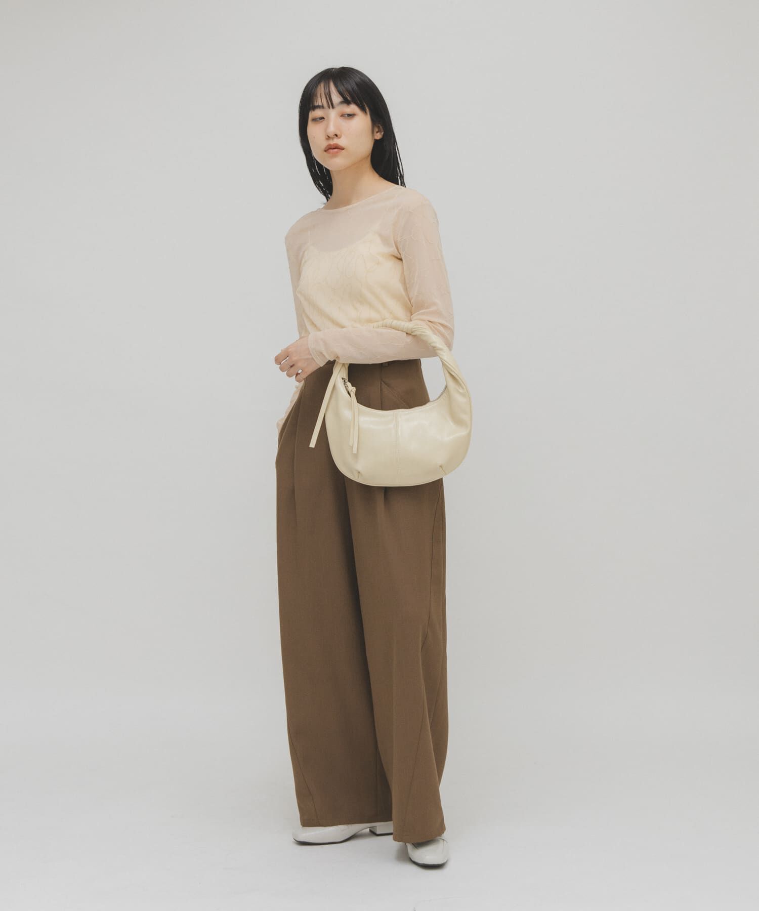  「ハンドルデザインサークルBAG」|ハンドバッグ|