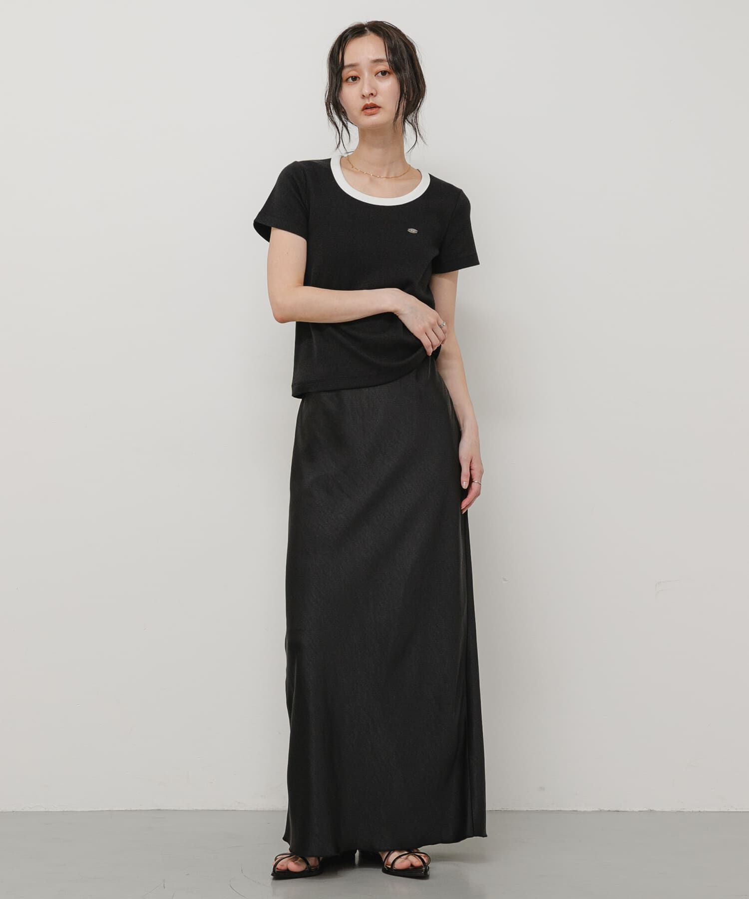SENSE OF PLACE by URBAN RESEARCH「『一部WEB限定カラー』ラウンドネックリブTシャツ(半袖)」|Tシャツ・カットソー|
