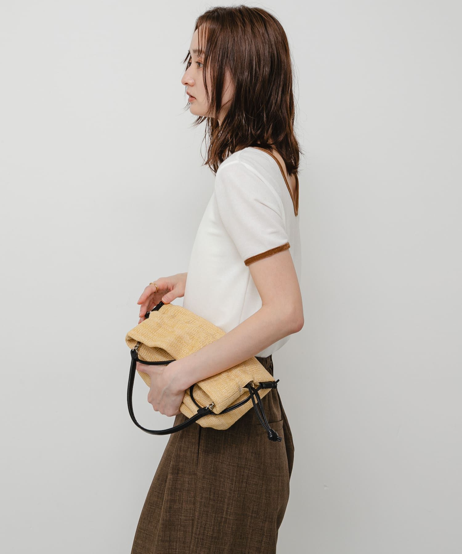SENSE OF PLACE by URBAN RESEARCH「バックオープンリンガーTシャツ(半袖)」|Tシャツ・カットソー|
