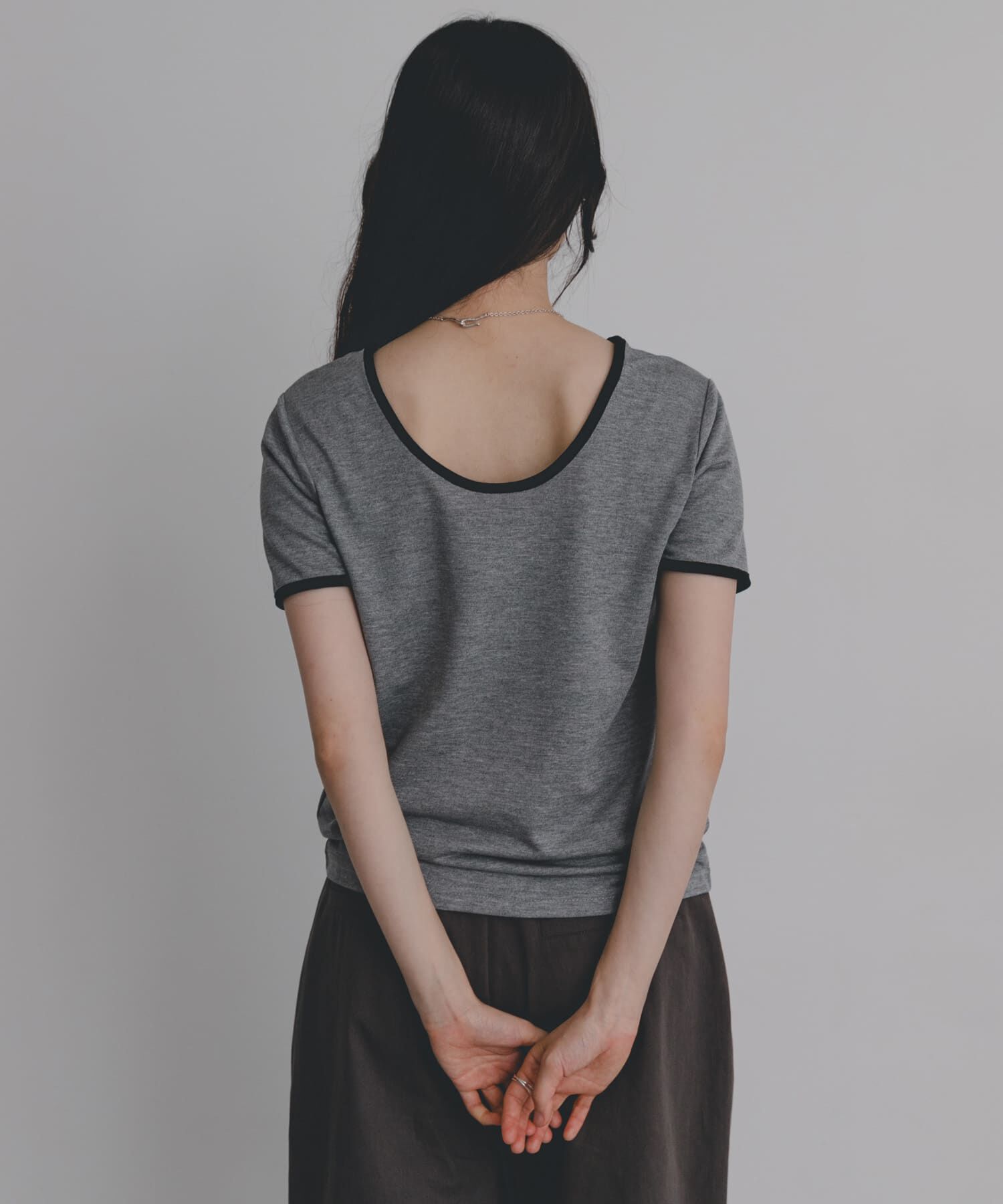 SENSE OF PLACE by URBAN RESEARCH「バックオープンリンガーTシャツ(半袖)」|Tシャツ・カットソー|