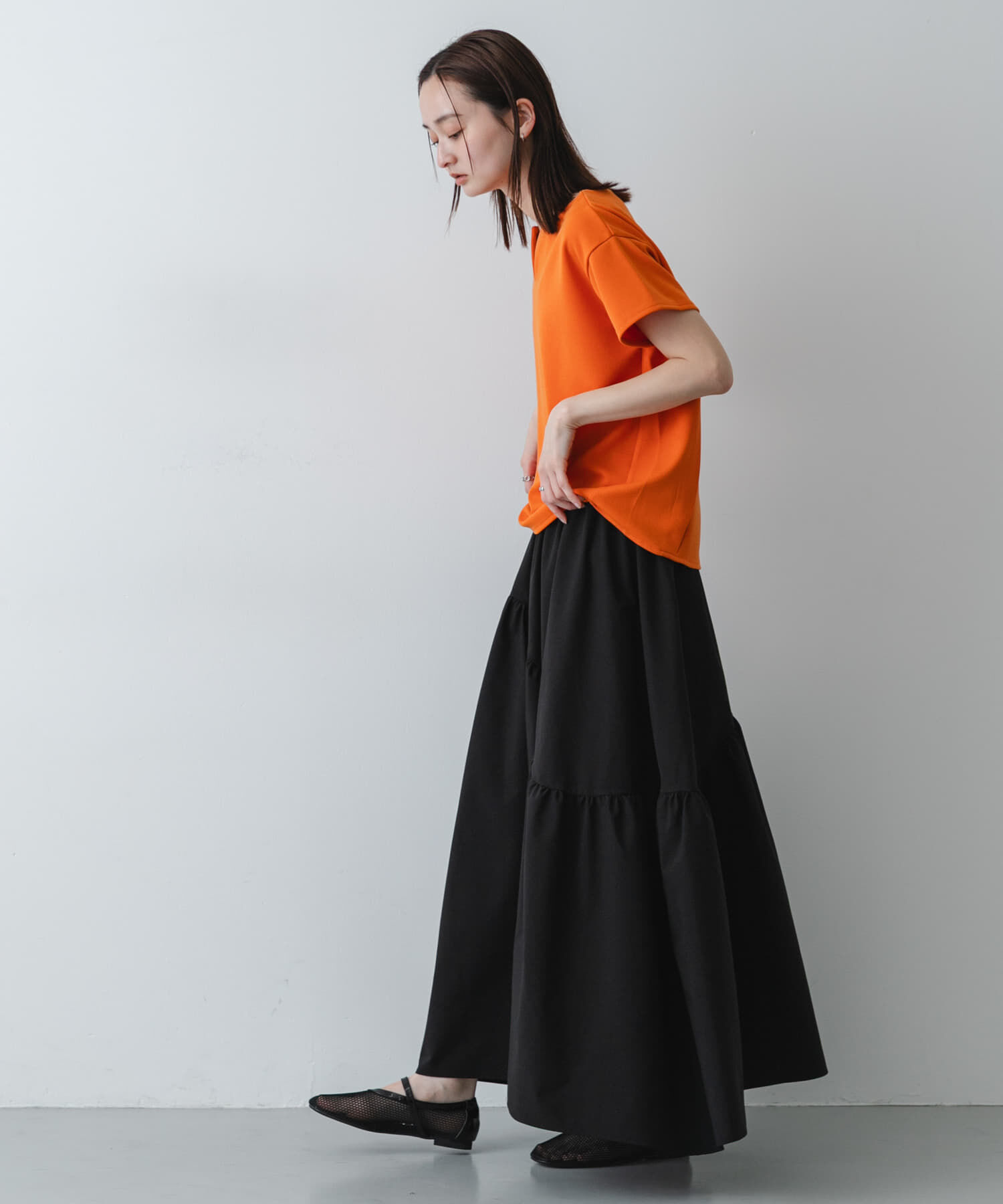 SENSE OF PLACE by URBAN RESEARCH「キーネックミラノリブTシャツ」|Tシャツ・カットソー|