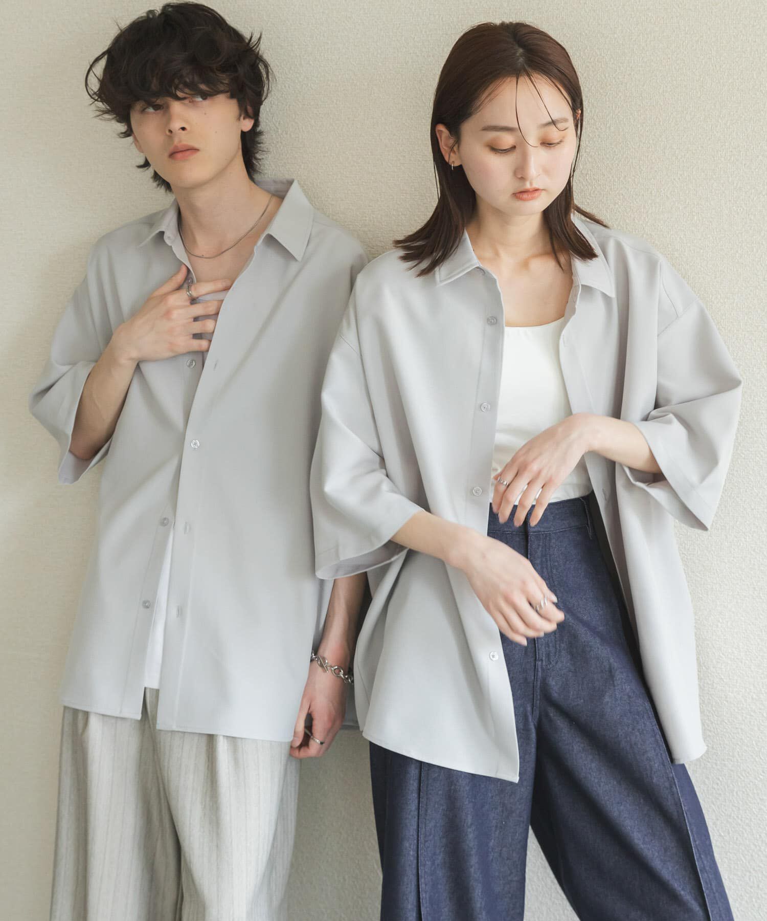 SENSE OF PLACE by URBAN RESEARCH「『ユニセックス』エクストラルーズショートスリーブシャツ」|シャツ・ブラウス|