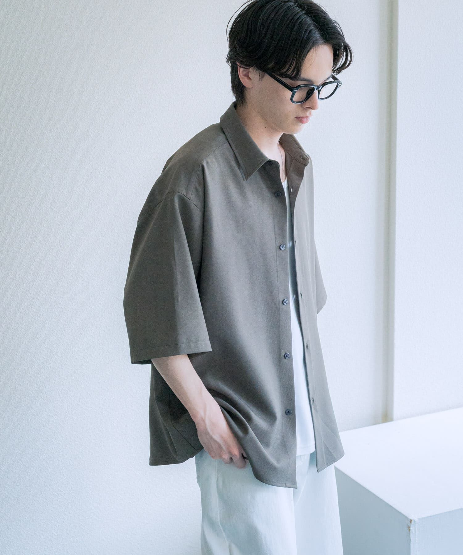 SENSE OF PLACE by URBAN RESEARCH「『ユニセックス』エクストラルーズショートスリーブシャツ」|シャツ・ブラウス|