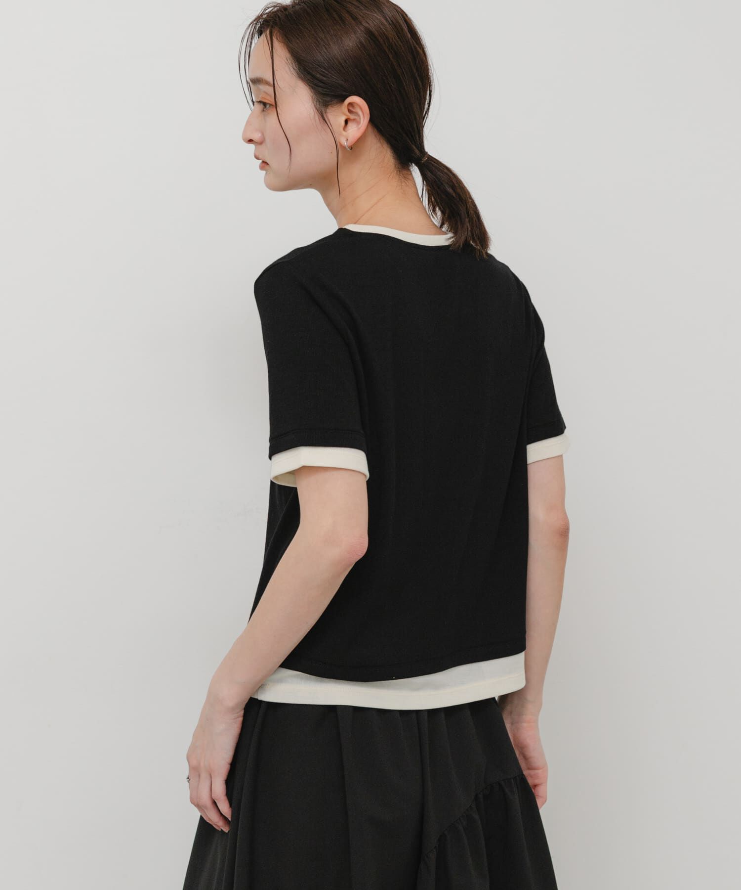 SENSE OF PLACE by URBAN RESEARCH「ヘンリーネックレイヤードトップ(半袖)」|Tシャツ・カットソー|