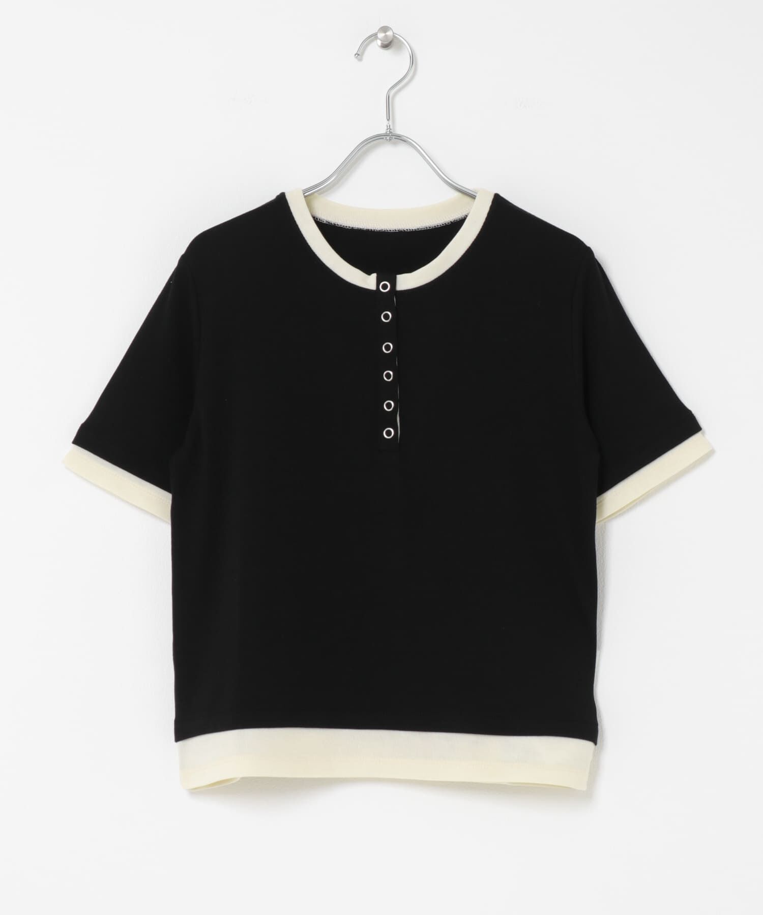 SENSE OF PLACE by URBAN RESEARCH「ヘンリーネックレイヤードトップ(半袖)」|Tシャツ・カットソー|