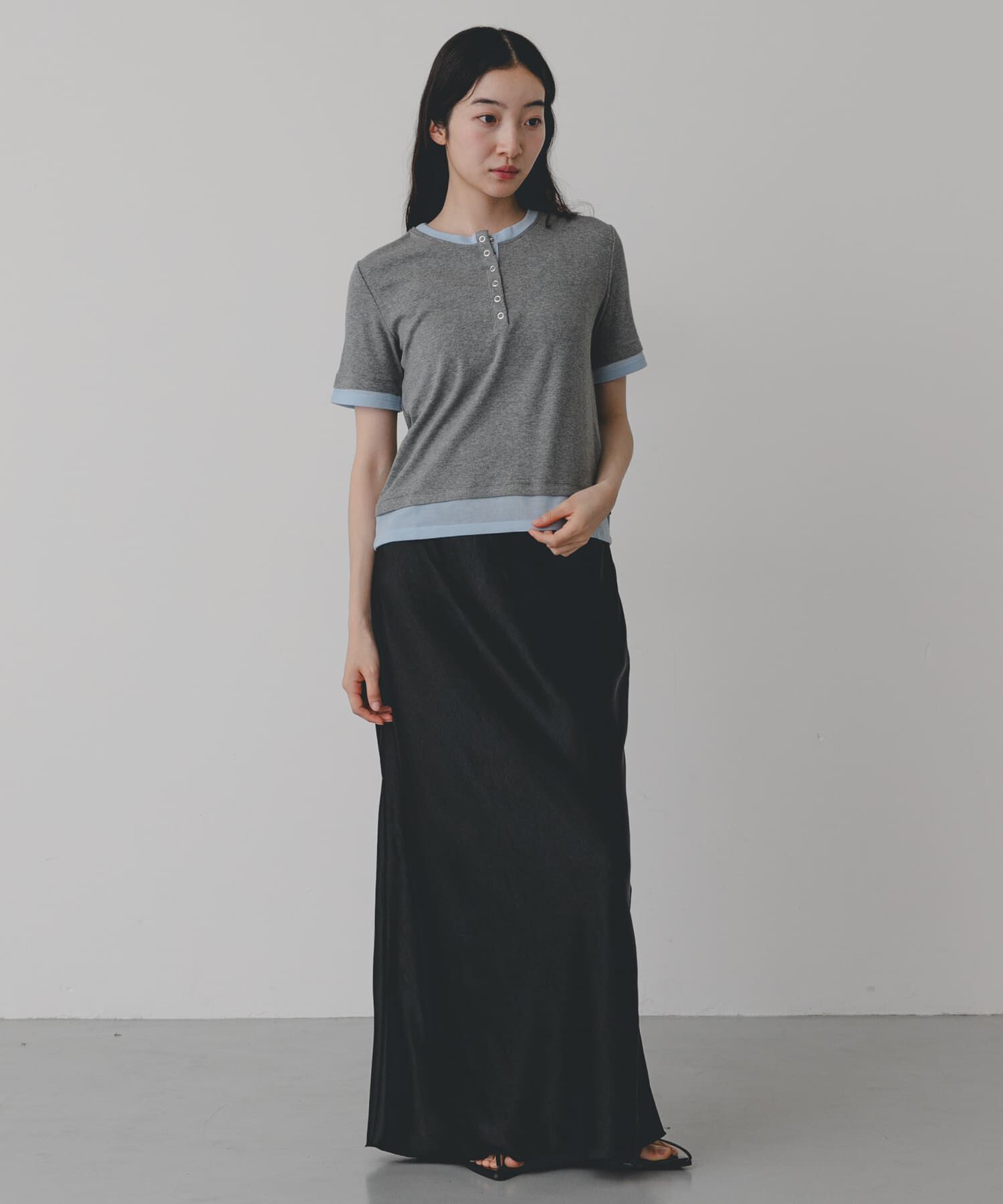 SENSE OF PLACE by URBAN RESEARCH「ヘンリーネックレイヤードトップ(半袖)」|Tシャツ・カットソー|