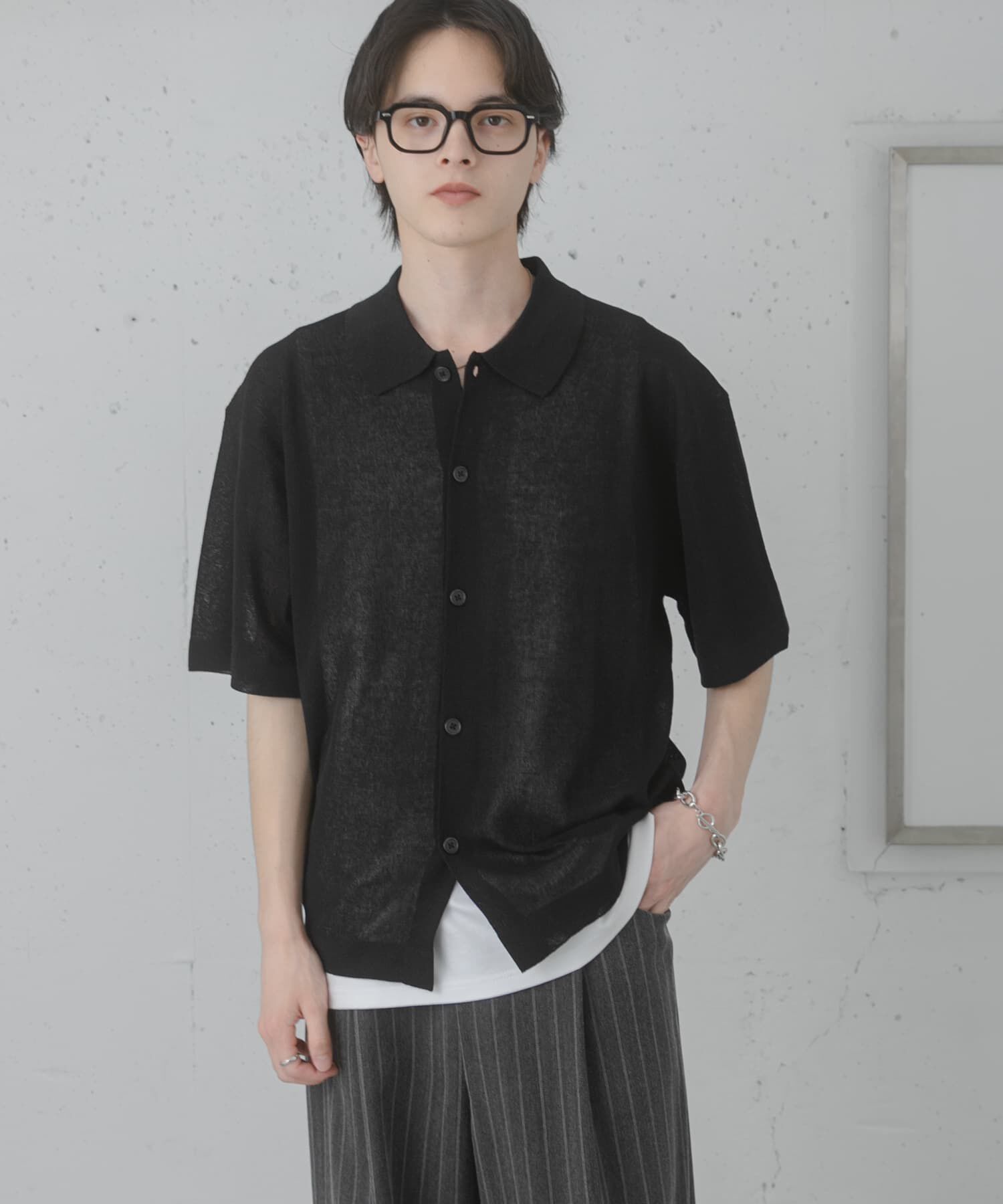 SENSE OF PLACE by URBAN RESEARCH「『一部WEB限定ｶﾗｰ』『ｲｰｼﾞｰｹｱ』ﾘﾈﾝﾌﾞﾚﾝﾄﾞｼｱｰﾆｯ 」|ニット・セーター|