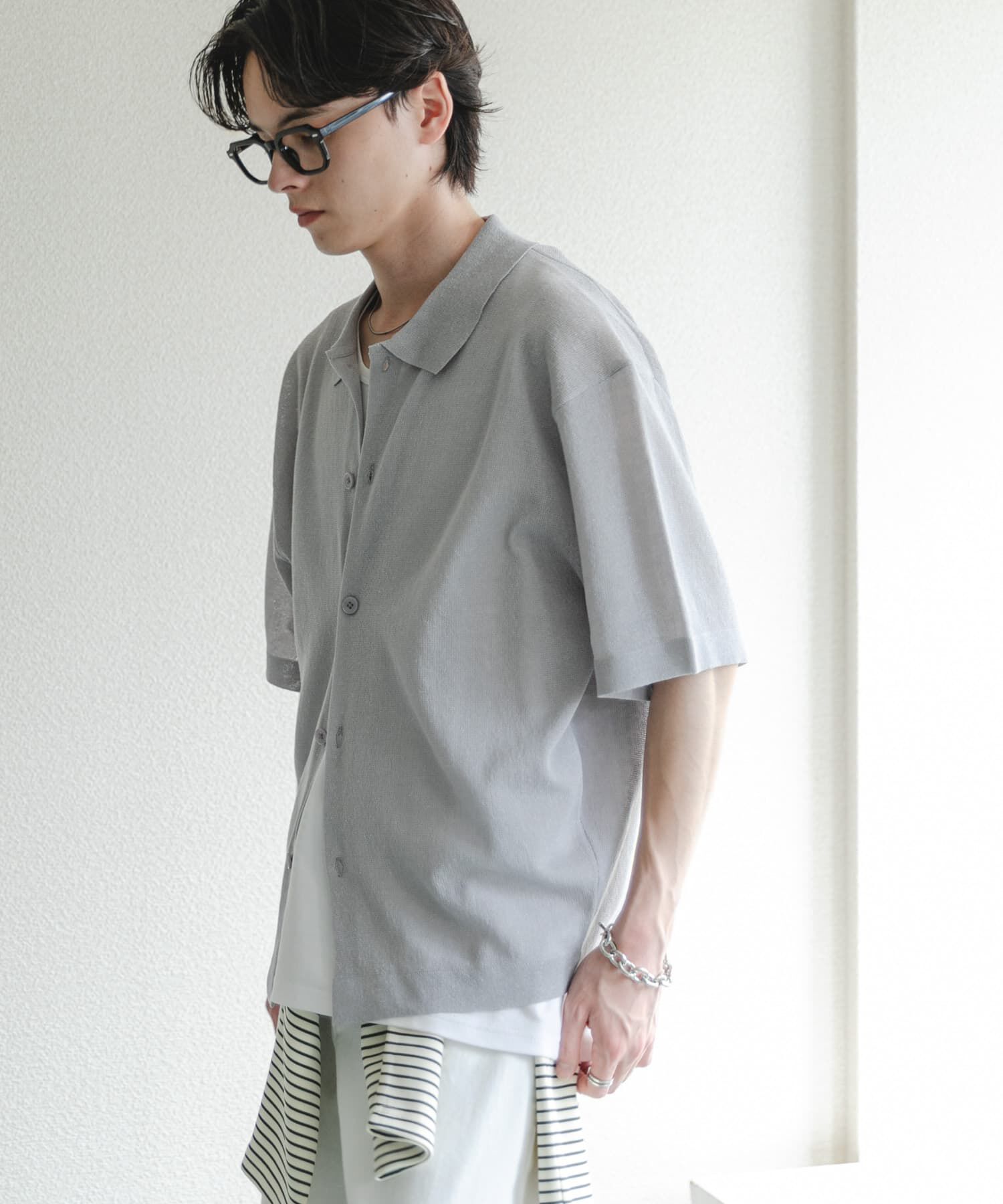 SENSE OF PLACE by URBAN RESEARCH「『一部WEB限定ｶﾗｰ』『ｲｰｼﾞｰｹｱ』ﾘﾈﾝﾌﾞﾚﾝﾄﾞｼｱｰﾆｯ 」|ニット・セーター|