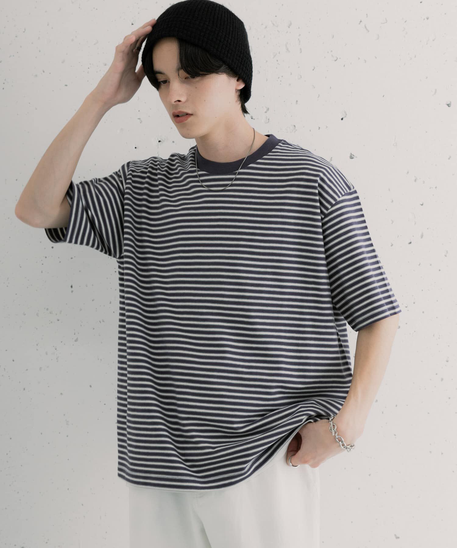 SENSE OF PLACE by URBAN RESEARCH「マルチボーダーショートスリーブTシャツ」|Tシャツ・カットソー|