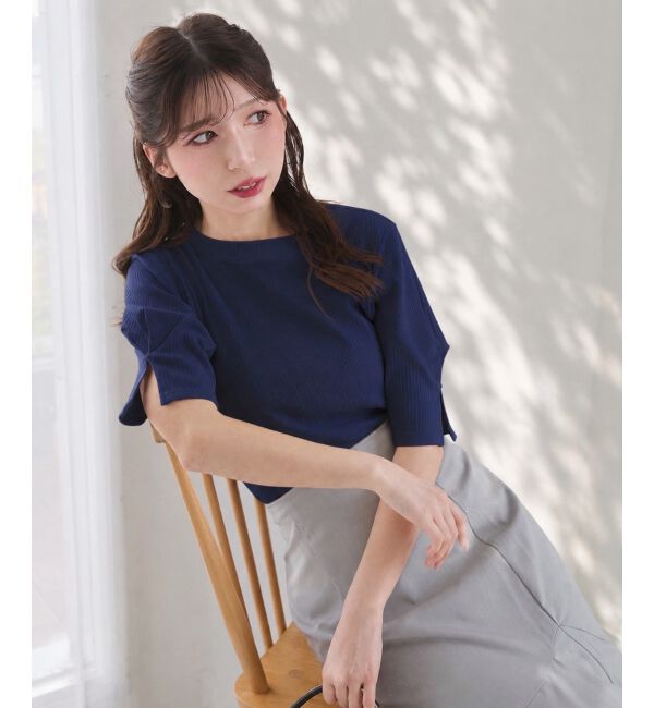  「タックスリーブトップス」|Tシャツ・カットソー|