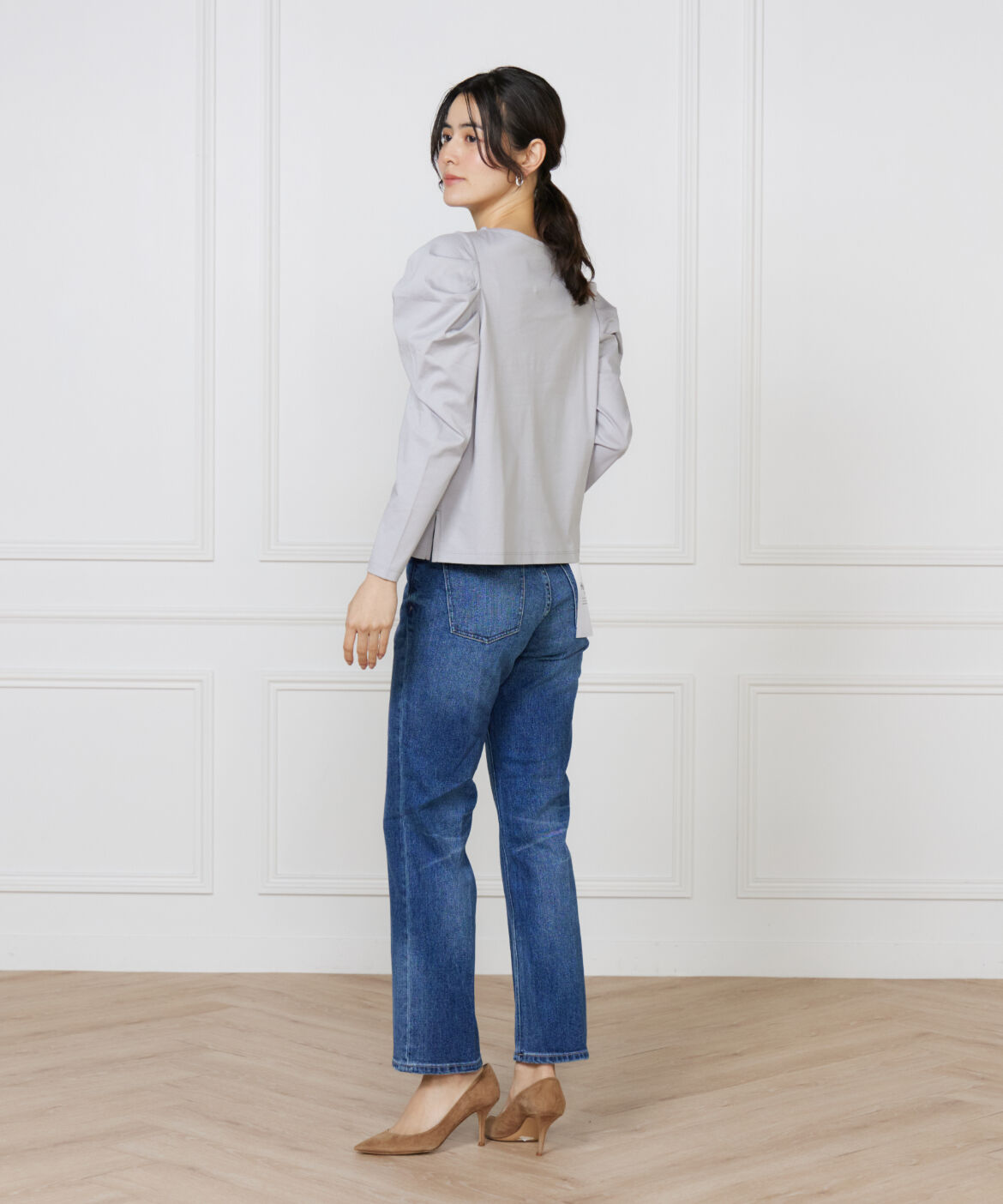 INED「スリムストレートデニム Celery Long《Healthy DENIM》」|デニム|