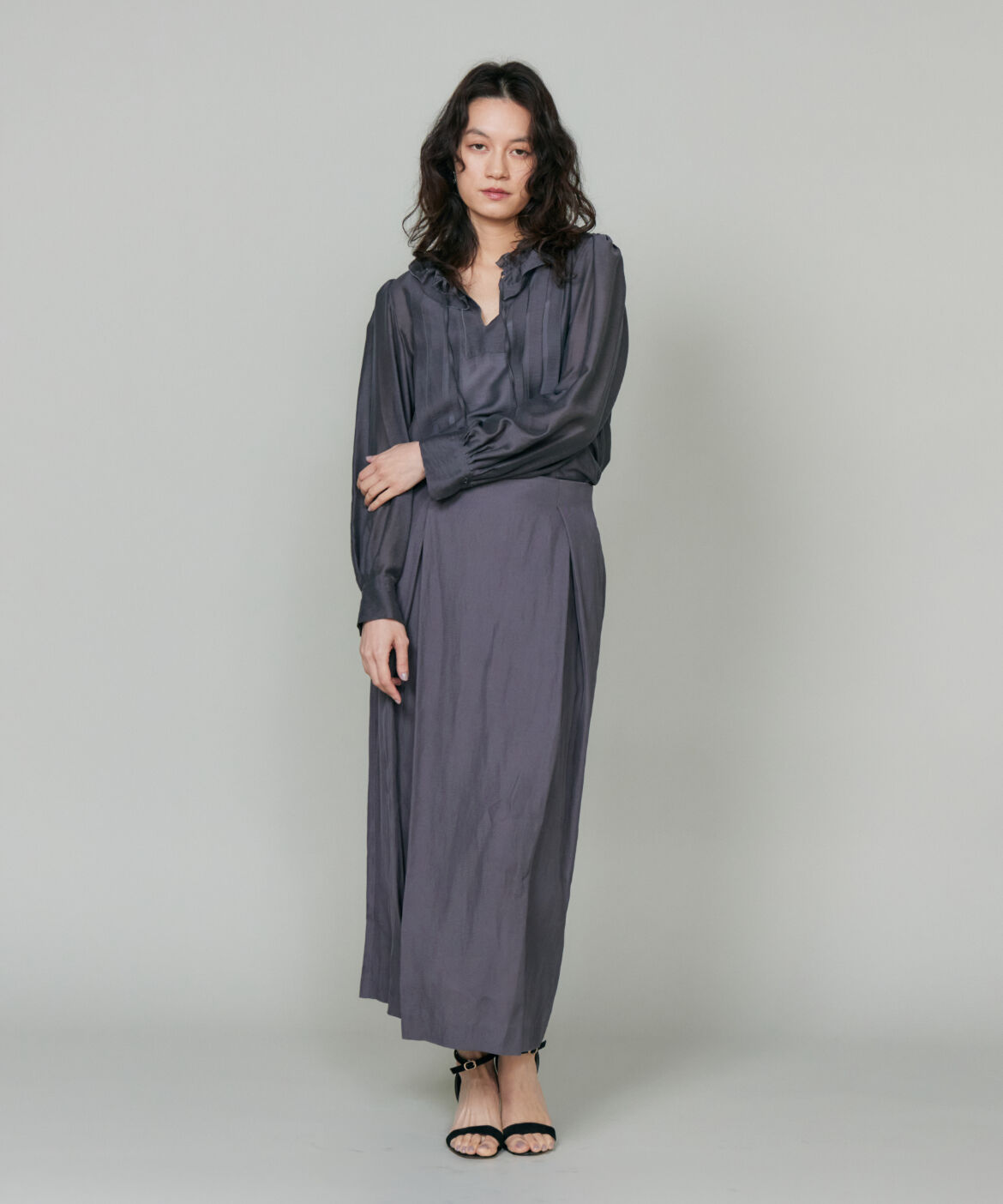 la veille by SUPERIOR CLOSET「ラップ風スカート」|タイト|