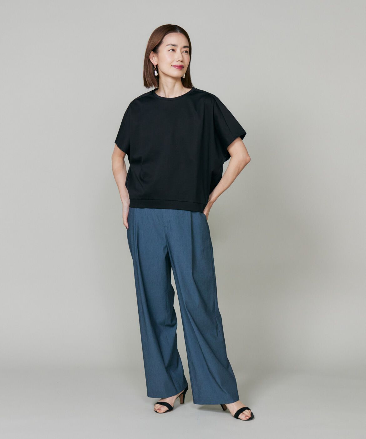 7-IDconcept.「《大きいサイズ》ドルマンスリーブプルオーバー《日本製》」|Tシャツ・カットソー|