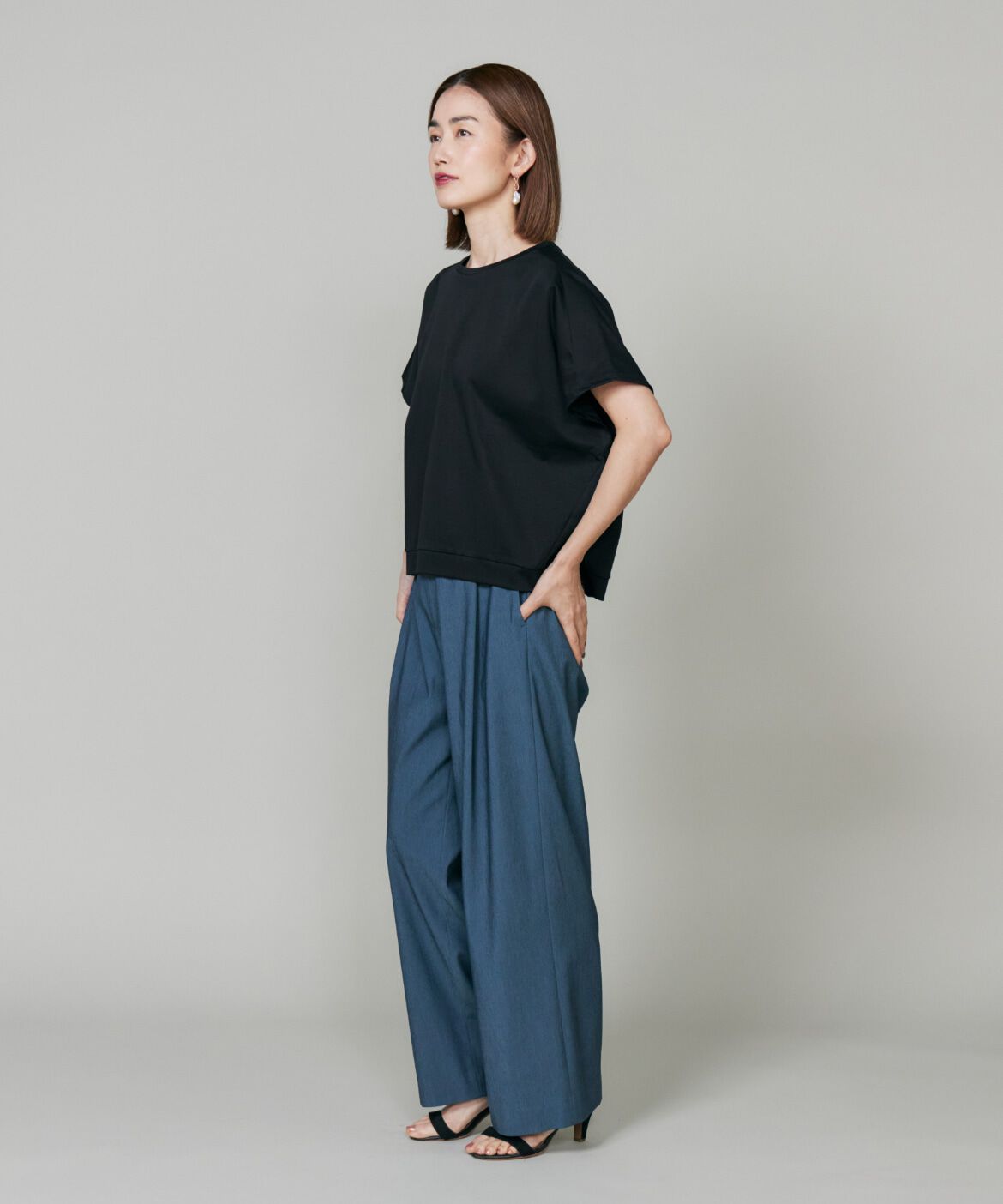 7-IDconcept.「《大きいサイズ》ドルマンスリーブプルオーバー《日本製》」|Tシャツ・カットソー|
