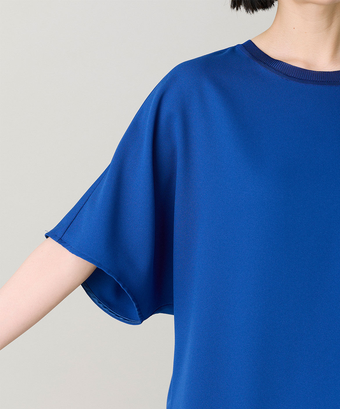 INED「ｼﾞｮｰｾﾞｯﾄﾄﾞﾙﾏﾝｽﾘｰﾌﾞｶｯﾄｿｰ《接触冷感･吸水速乾 」|Tシャツ・カットソー|