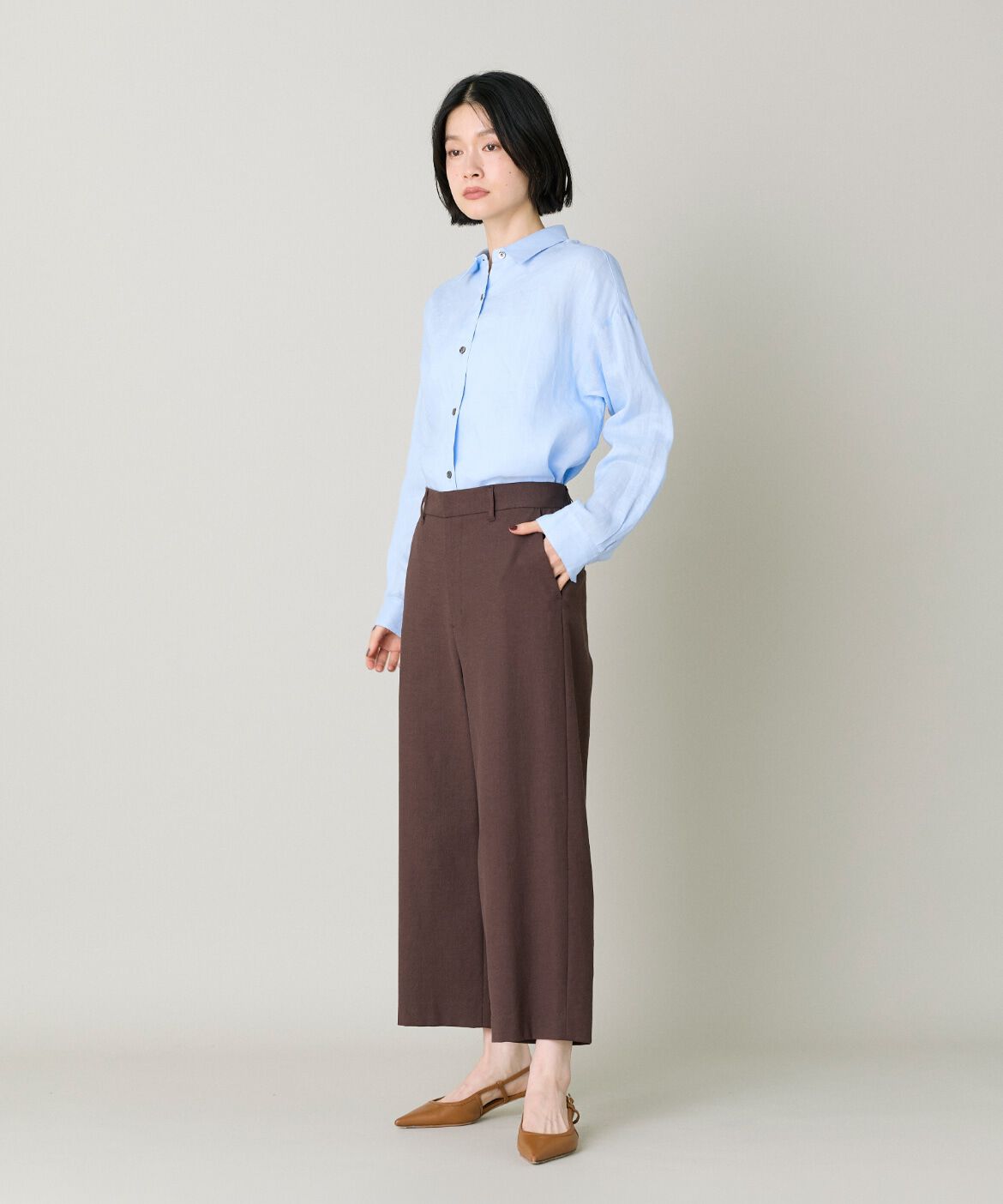 7-IDconcept.「《大きいサイズ》リネンシャツ｜上質な麻素材で涼しく快適な一枚」|シャツ・ブラウス|