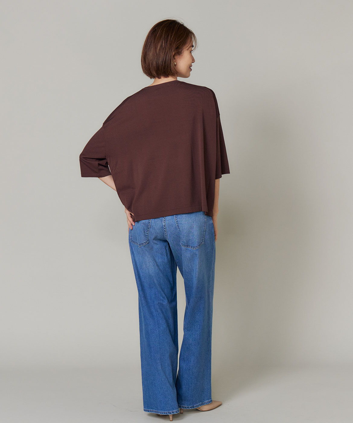 INED「Tシャツ風ニット」|ニット・セーター|