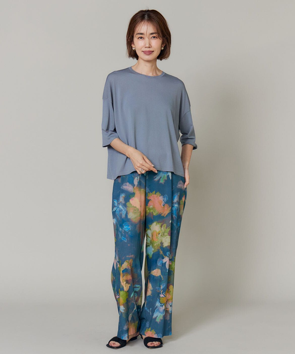 INED「Tシャツ風ニット」|ニット・セーター|
