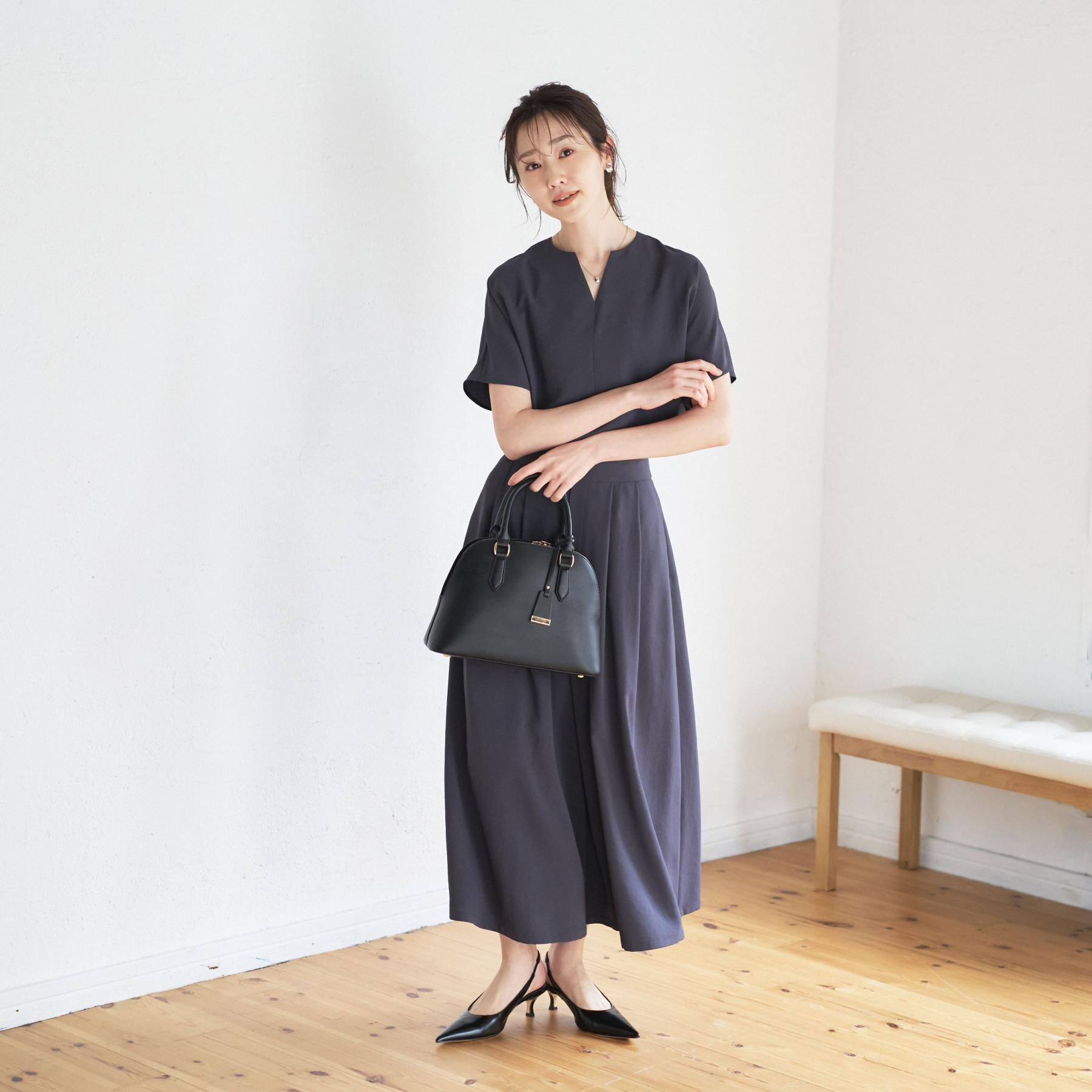 UNTITLED「【追加8／名品】2WAYポケットボストンバッグ」|ハンドバッグ|